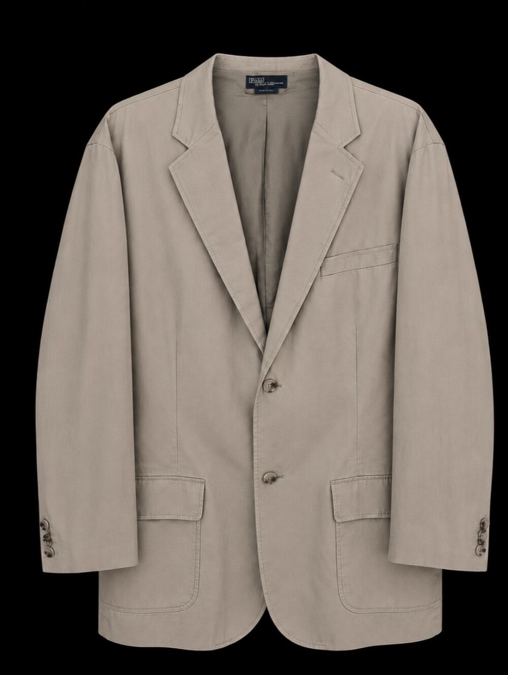 Polo Ralph Lauren Tan Cotton 2-button Sportcoat Blazer  Men Size 44R - Picture 2 of 16